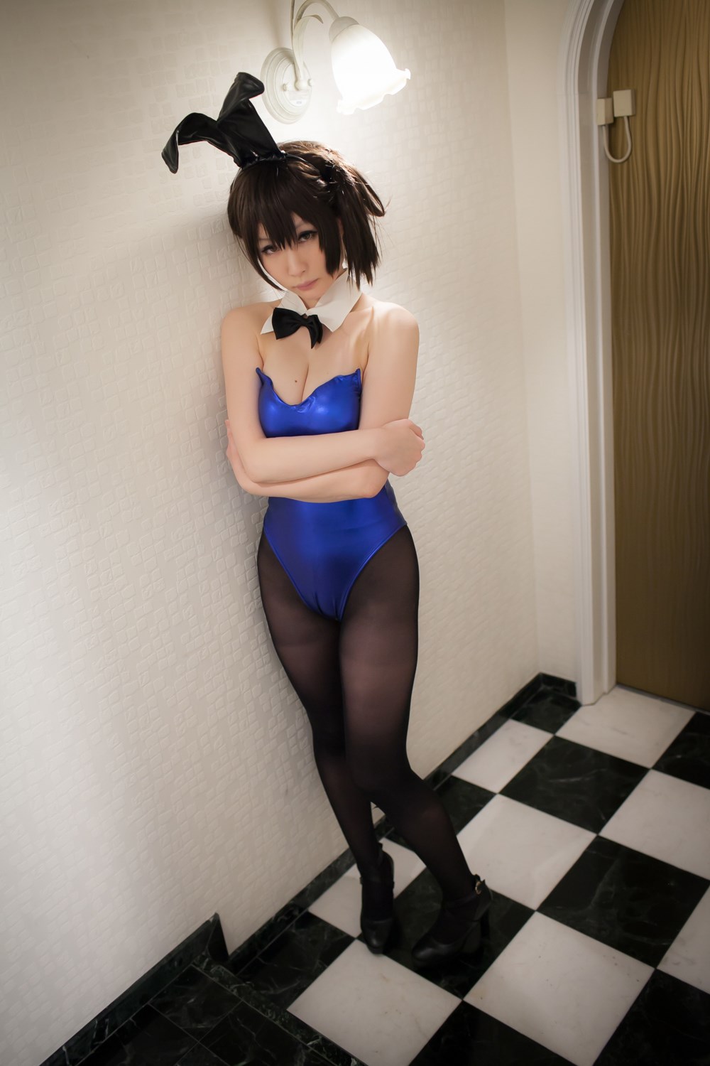 Rabbit suit Kaga animation reality show sexy stockings girl(11)