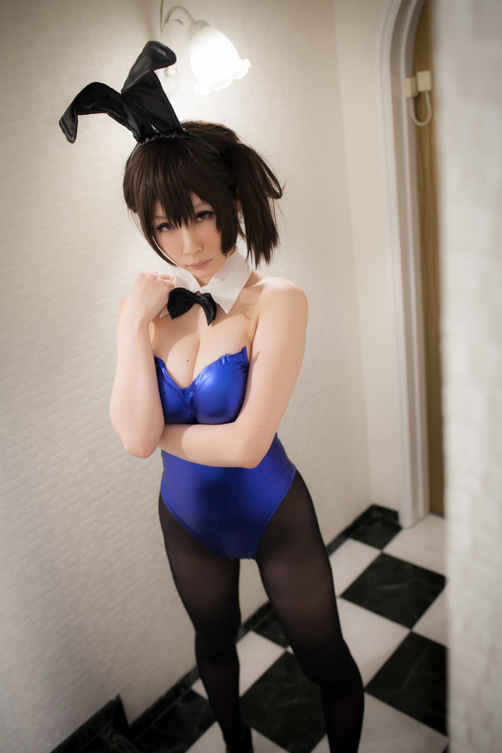 Rabbit suit Kaga animation reality show sexy stockings girl(15)
