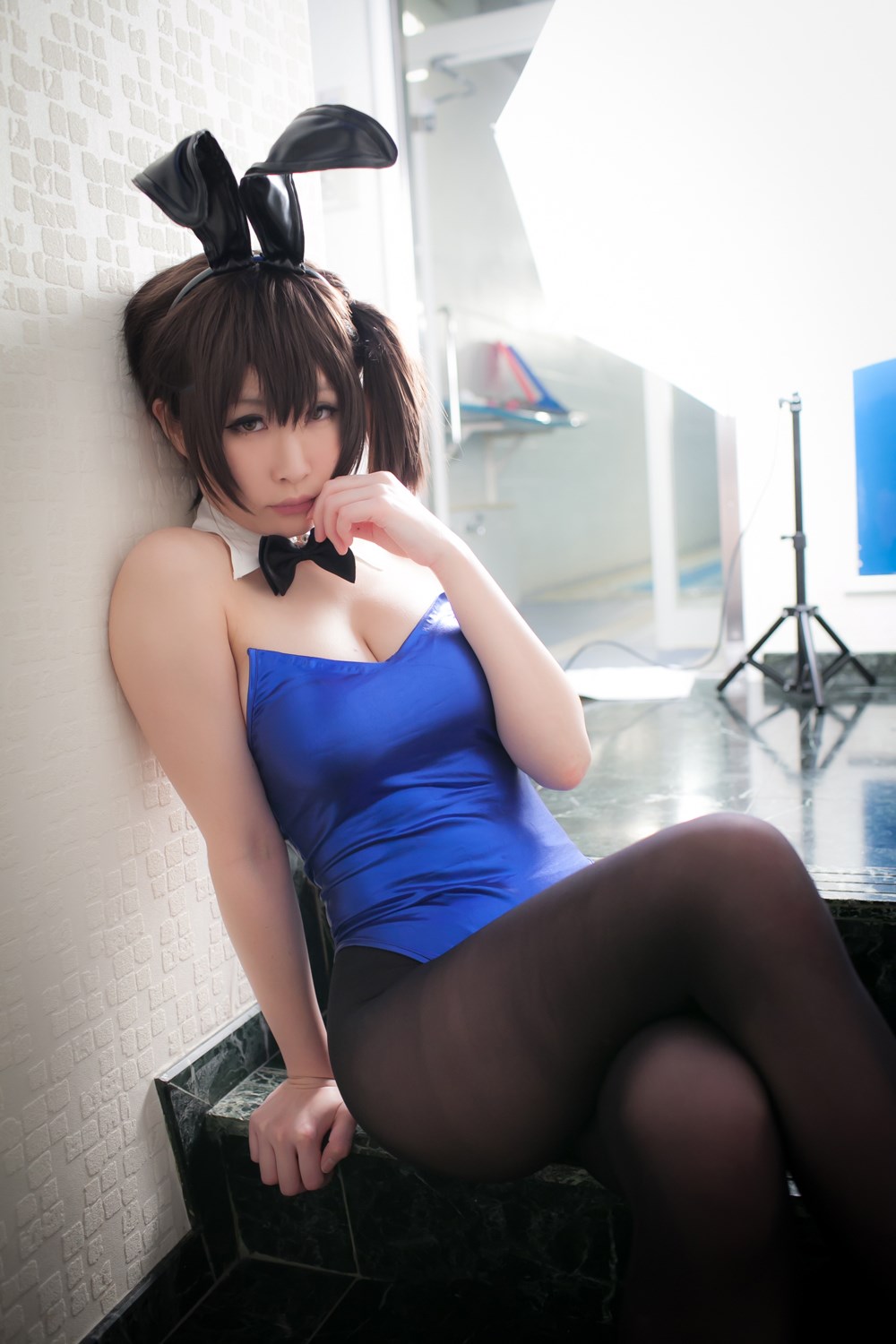 Rabbit suit Kaga animation reality show sexy stockings girl(30)