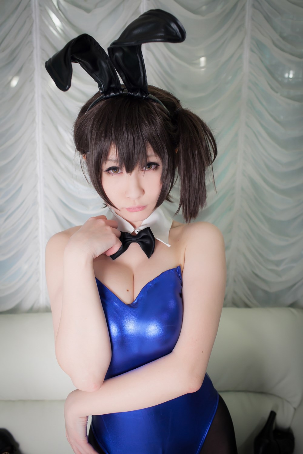 Rabbit suit Kaga animation reality show sexy stockings girl(66)