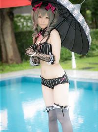 The combination of beautiful swimsuit and umbrella(30)