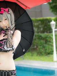 The combination of beautiful swimsuit and umbrella(28)