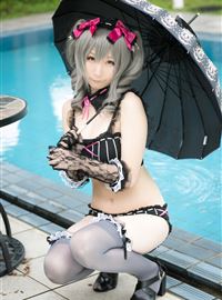 The combination of beautiful swimsuit and umbrella(36)