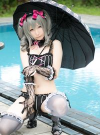 The combination of beautiful swimsuit and umbrella(40)