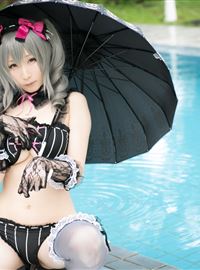 The combination of beautiful swimsuit and umbrella(45)
