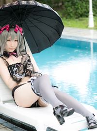 The combination of beautiful swimsuit and umbrella(43)