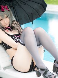 The combination of beautiful swimsuit and umbrella(49)