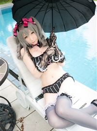 The combination of beautiful swimsuit and umbrella(63)