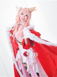 Pink Bunny cute seductive singer queen uniform(19)