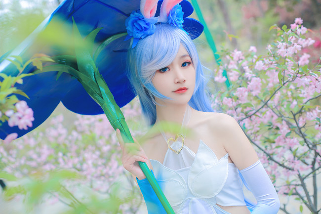 Blue fantasy stage lovely rabbit girl(2)