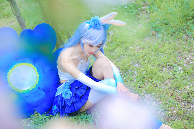 Blue fantasy stage lovely rabbit girl(11)