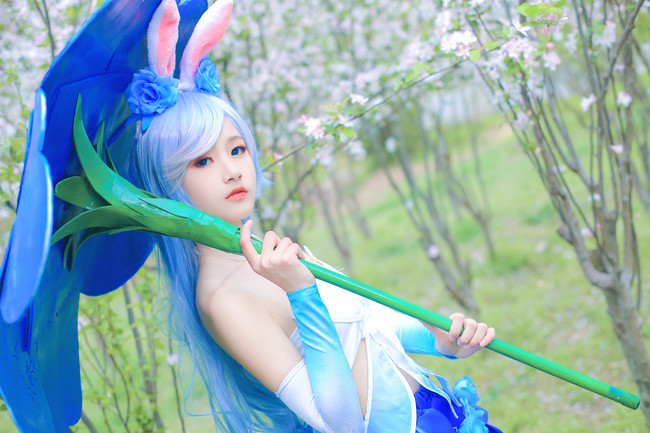 Blue fantasy stage lovely rabbit girl(7)
