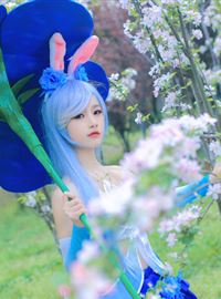 Blue fantasy stage lovely rabbit girl(12)