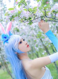Blue fantasy stage lovely rabbit girl(5)