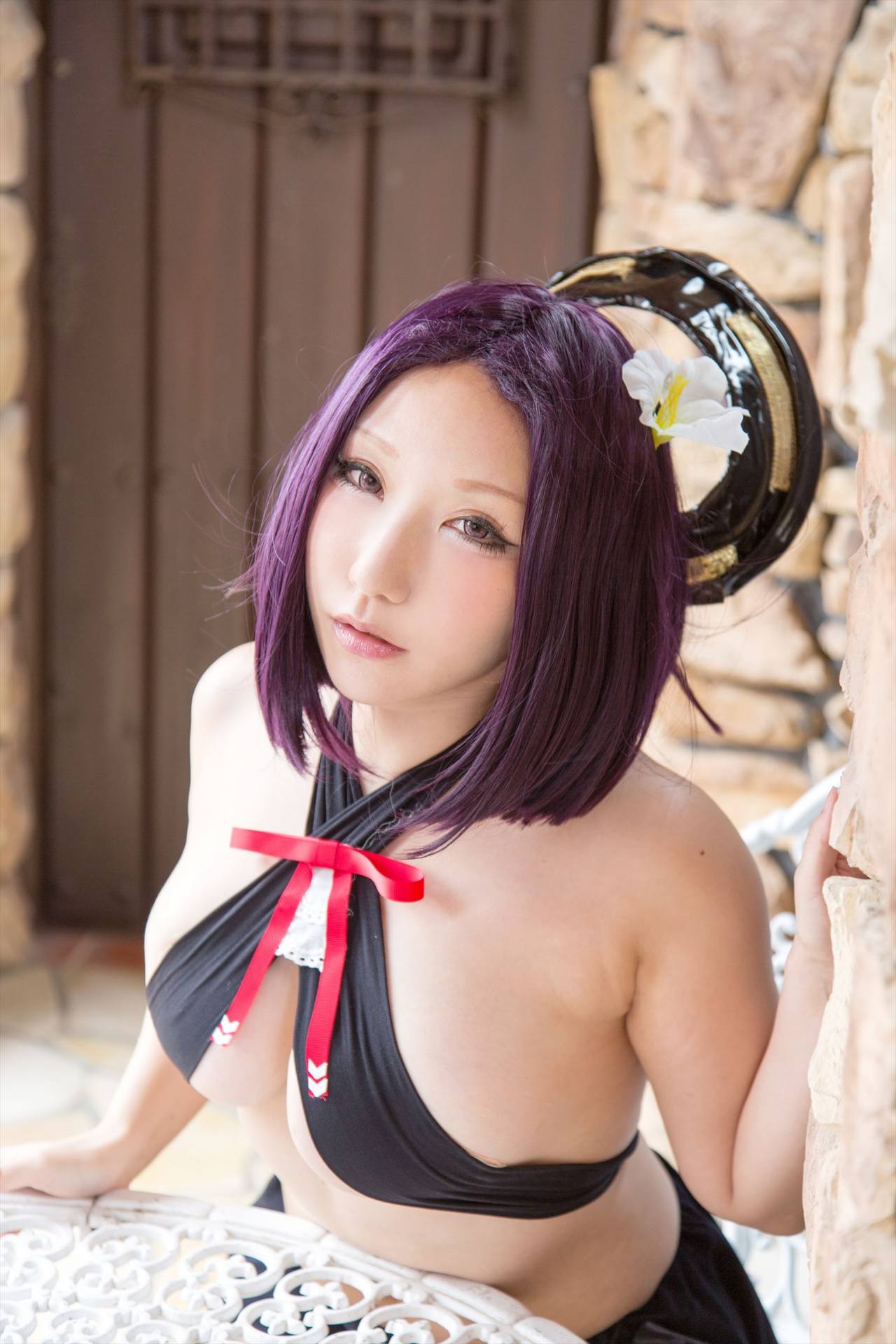 Big chest goddess teases Tatsuta bikini Saku animation show(27)