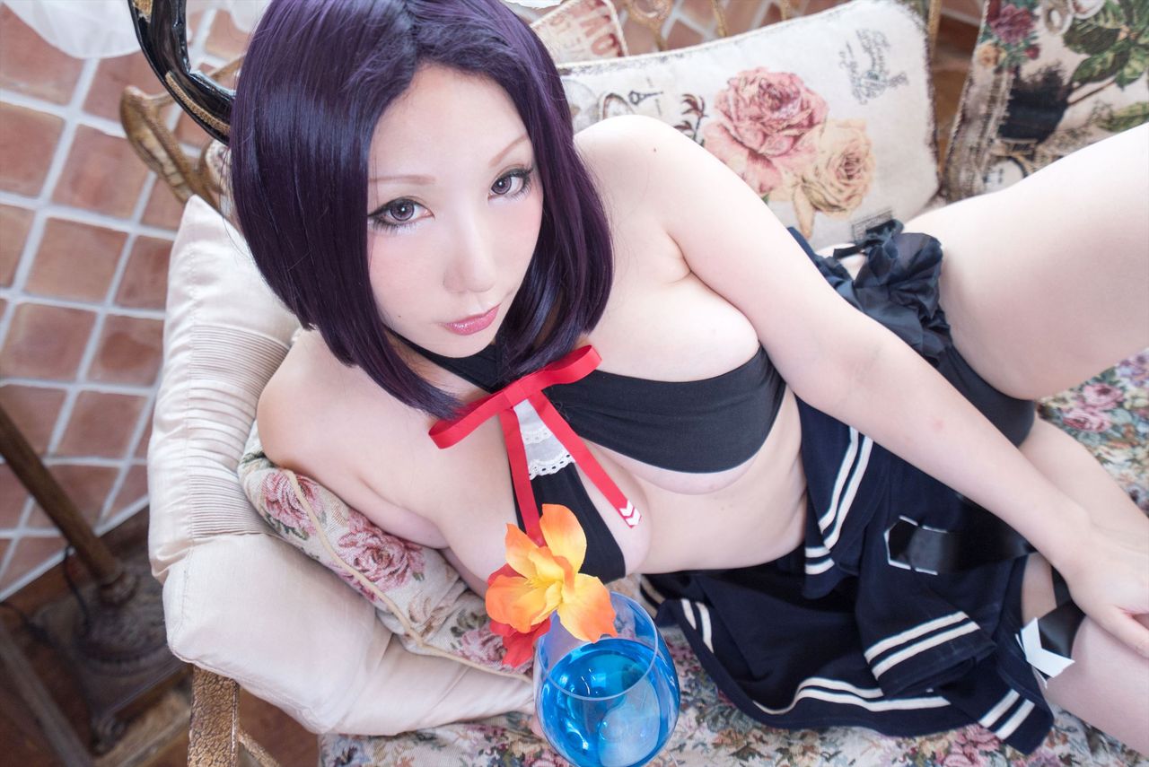 Big chest goddess teases Tatsuta bikini Saku animation show(44)