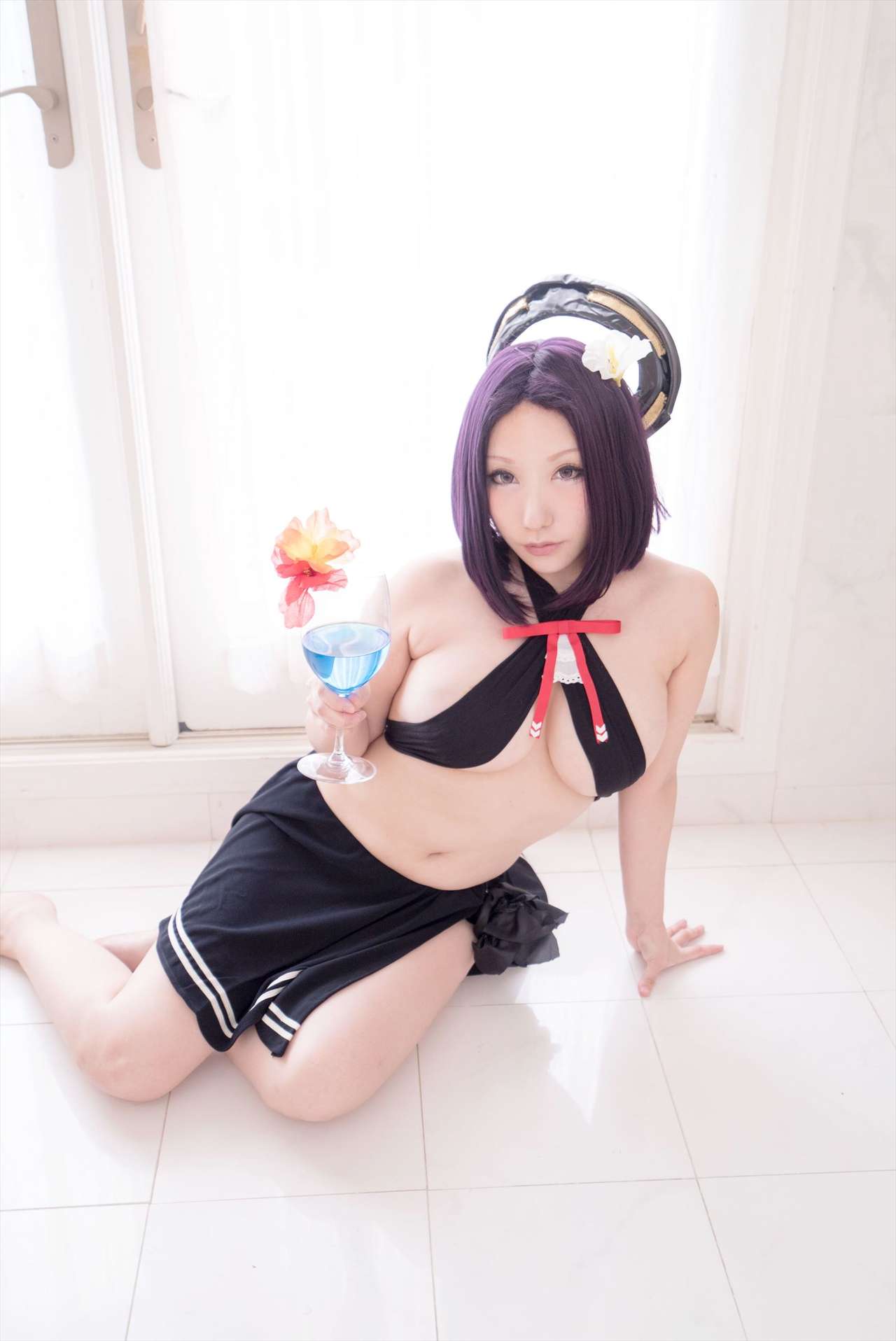 Big chest goddess teases Tatsuta bikini Saku animation show(49)