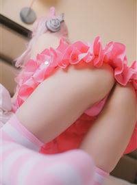 Pink dress Kuma kuma sonico ero Cosplay unbearable obscenity(18)