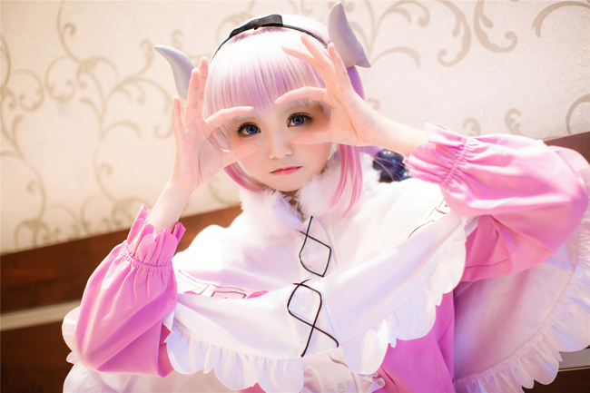 Kanna cosplay, a pure and innocent Dragon Girl, is cruel and lovely(5)