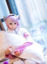 Kanna cosplay, a pure and innocent Dragon Girl, is cruel and lovely(16)