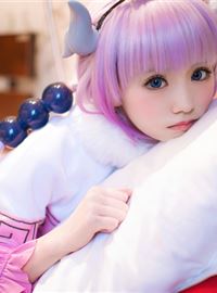 Kanna cosplay, a pure and innocent Dragon Girl, is cruel and lovely(24)