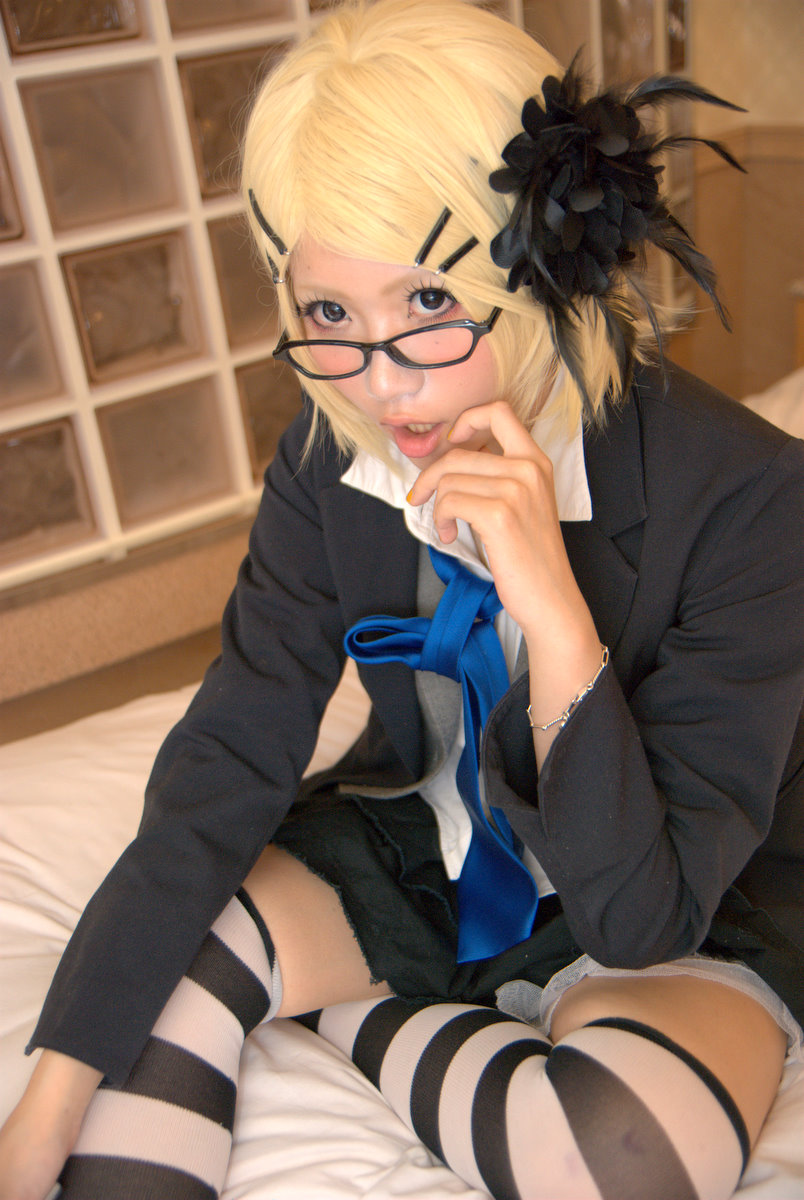 Katamine Rin cartoon reality show pantsu exposed with glasses(28)