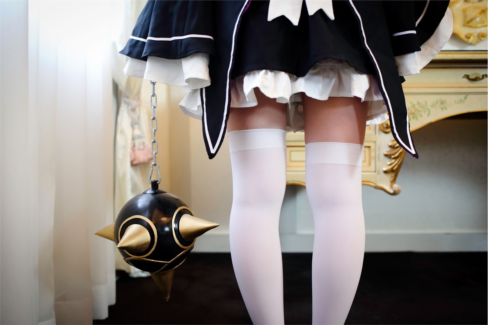 Sexy REM ero Cosplay cat keyhole underwear(9)