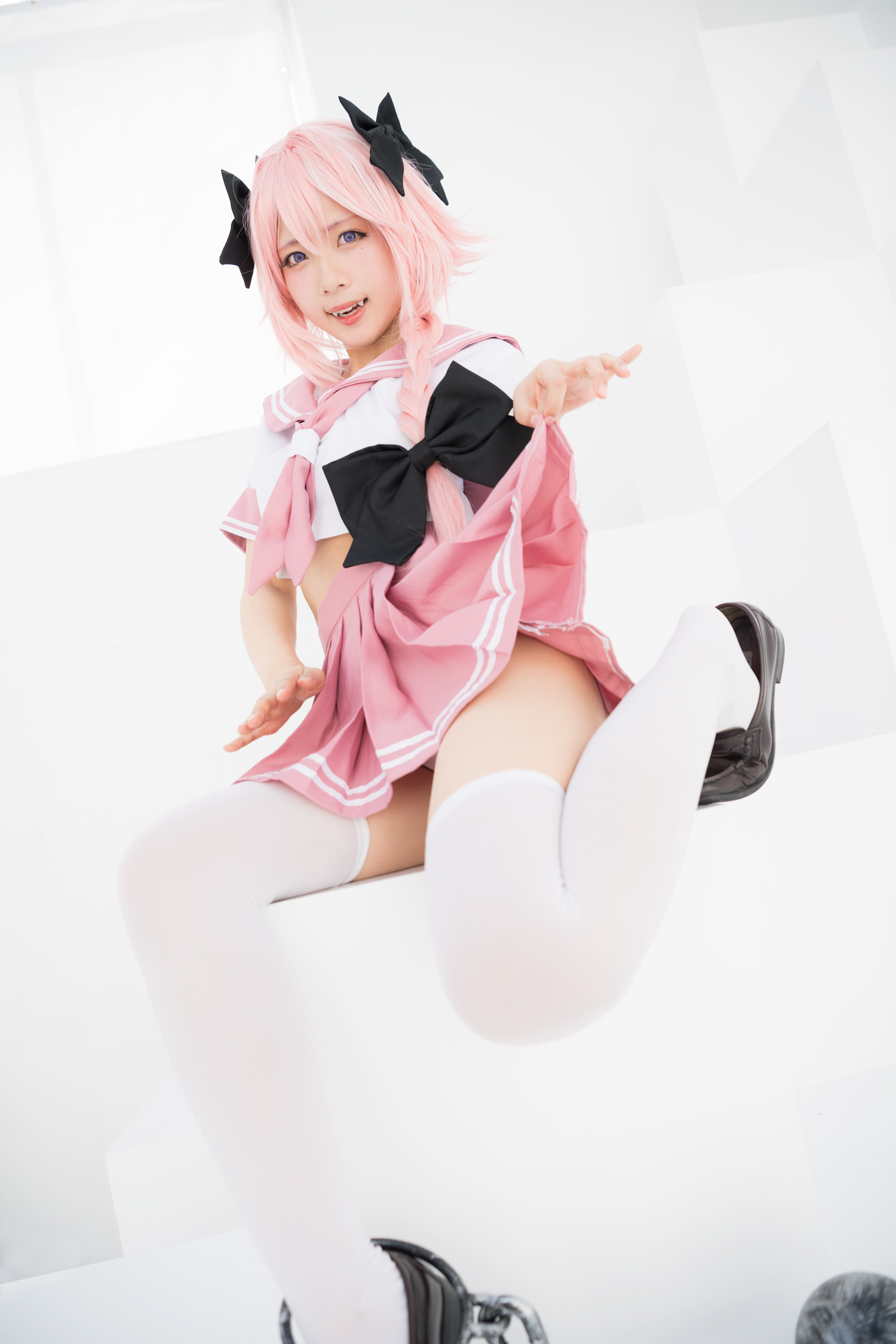 Astolfo Cosplay little Lori with fangs(13)