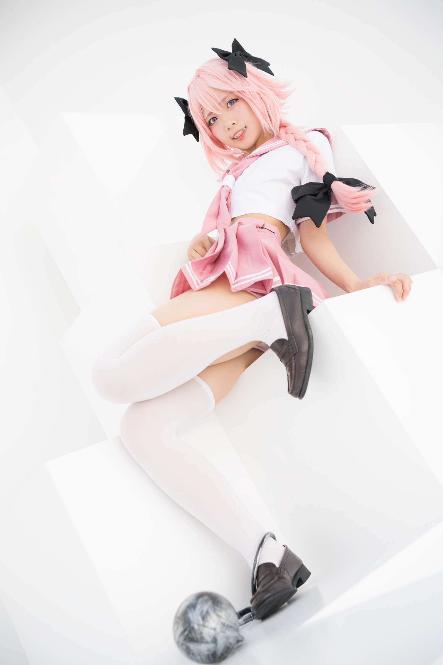 Astolfo Cosplay little Lori with fangs(28)