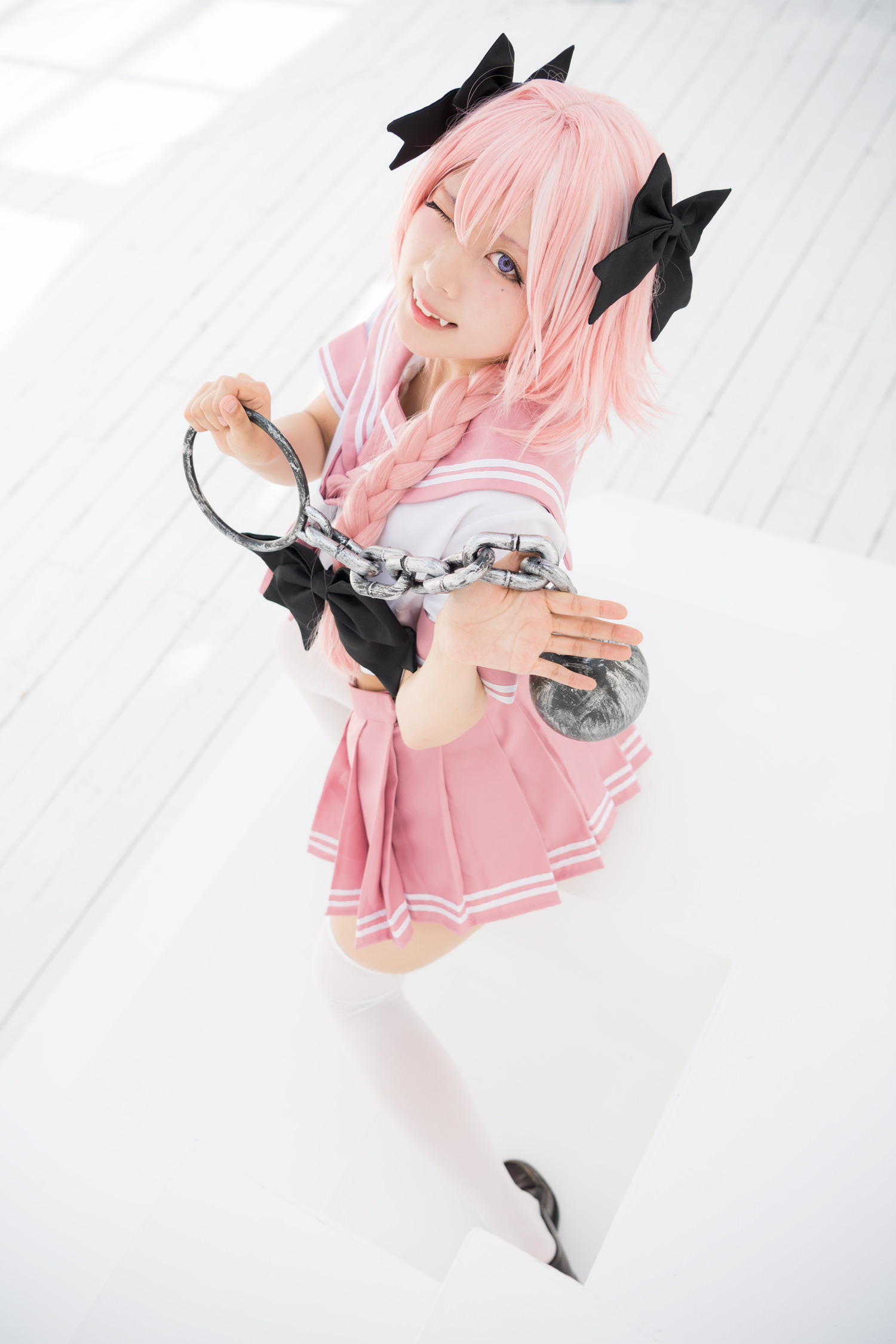 Astolfo Cosplay little Lori with fangs(24)