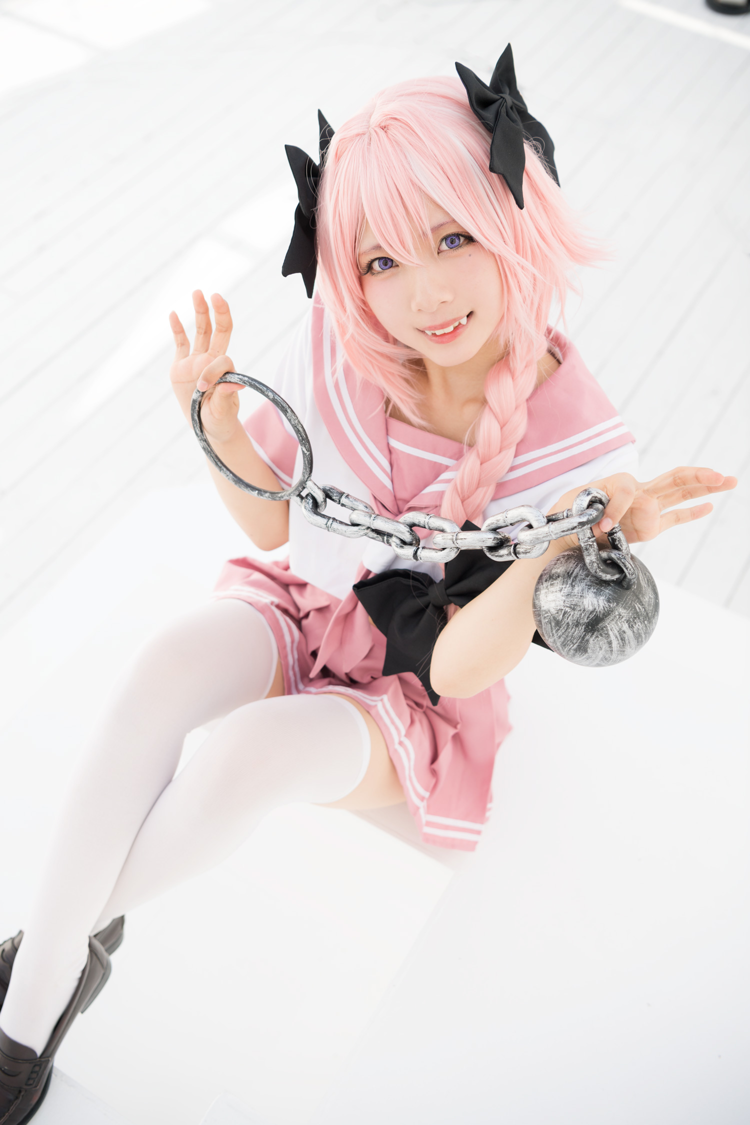 Astolfo Cosplay little Lori with fangs(23)