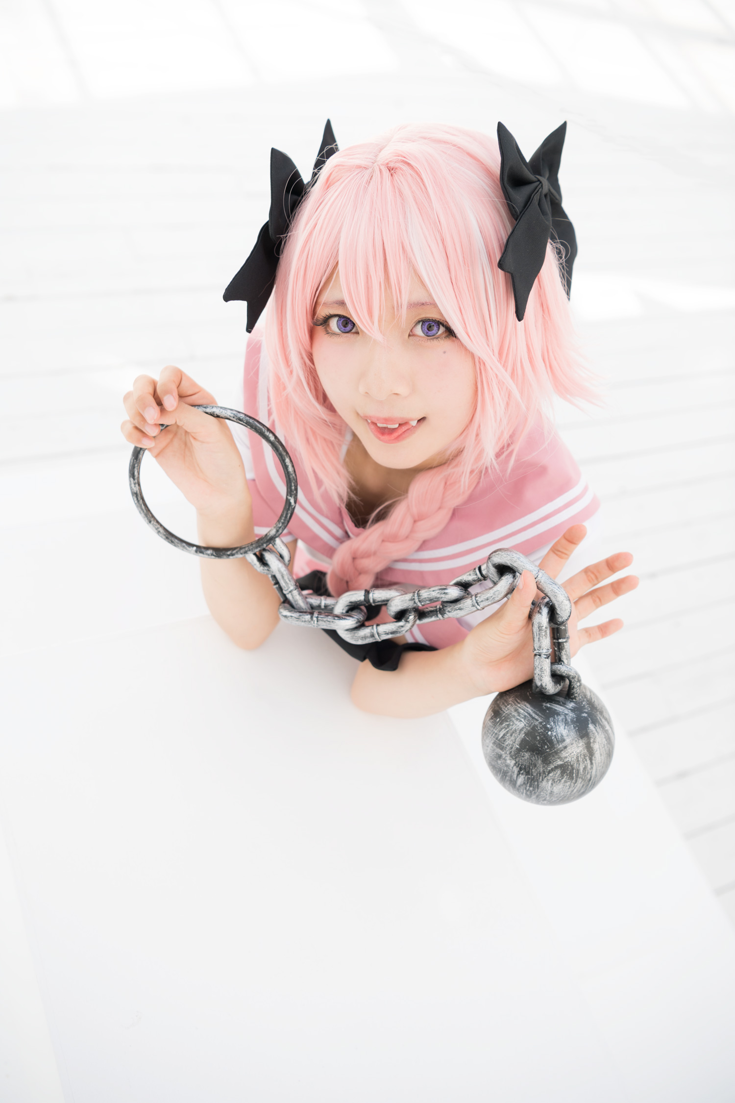 Astolfo Cosplay little Lori with fangs(21)