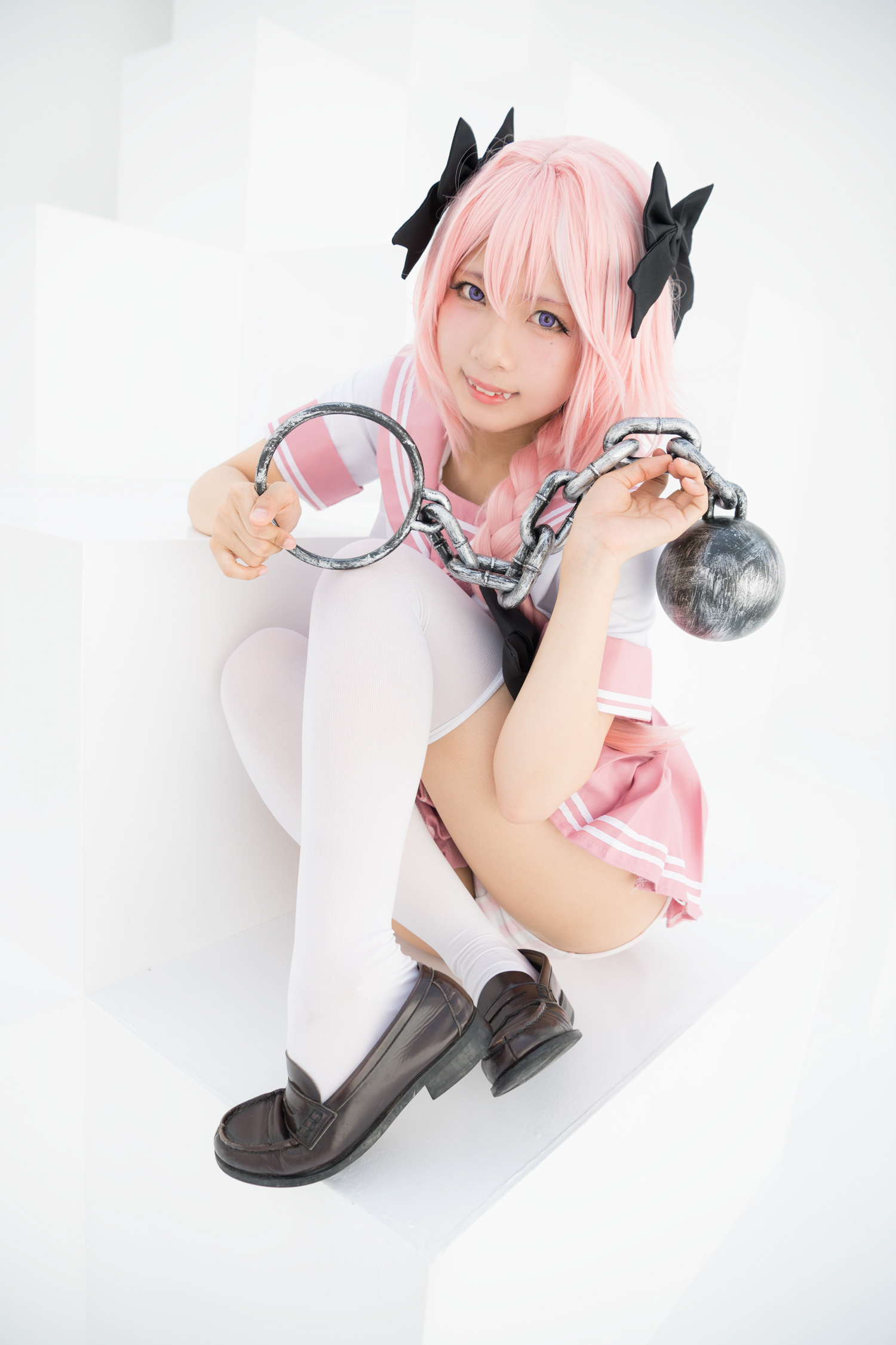 Astolfo Cosplay little Lori with fangs(36)