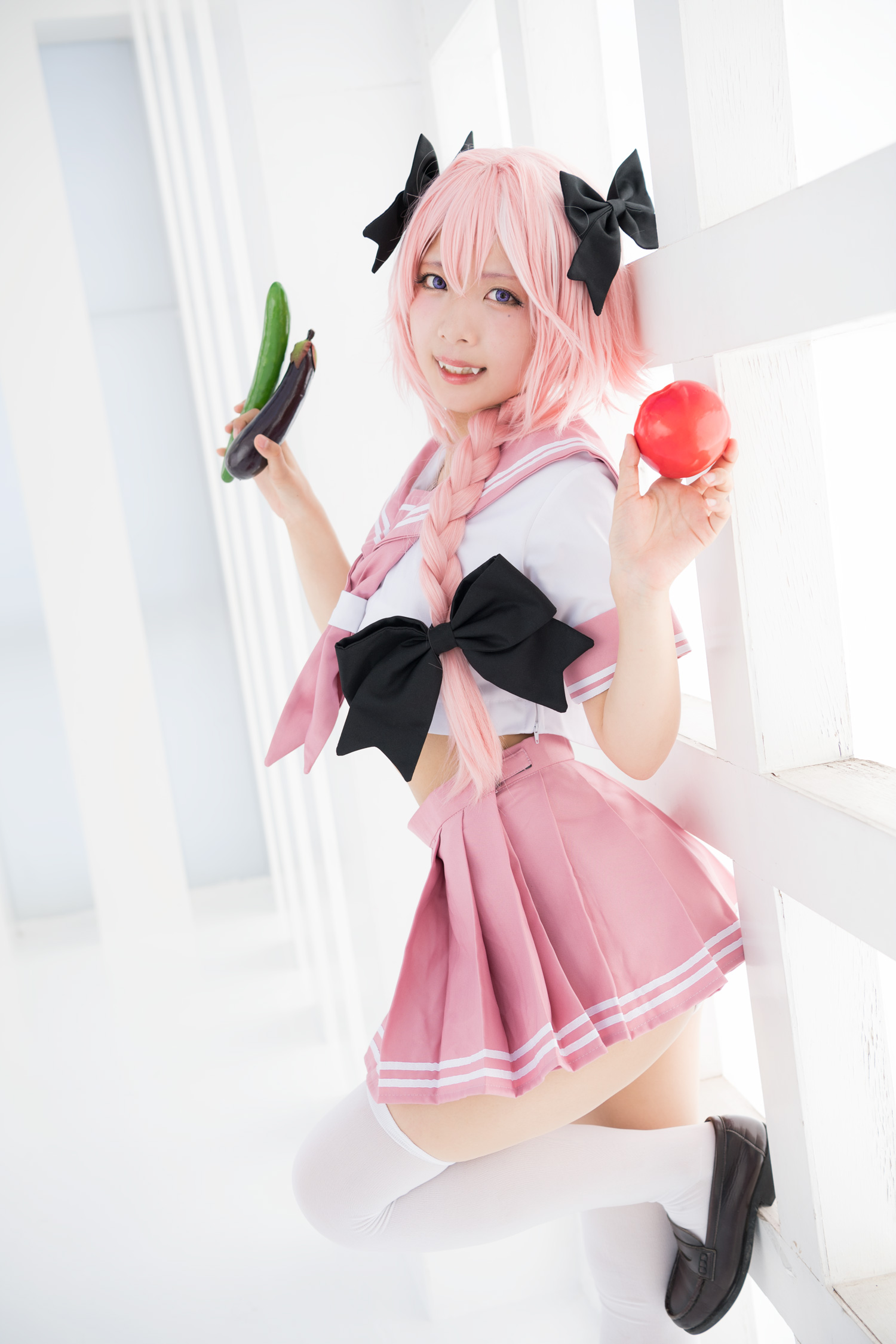 Astolfo Cosplay little Lori with fangs(33)