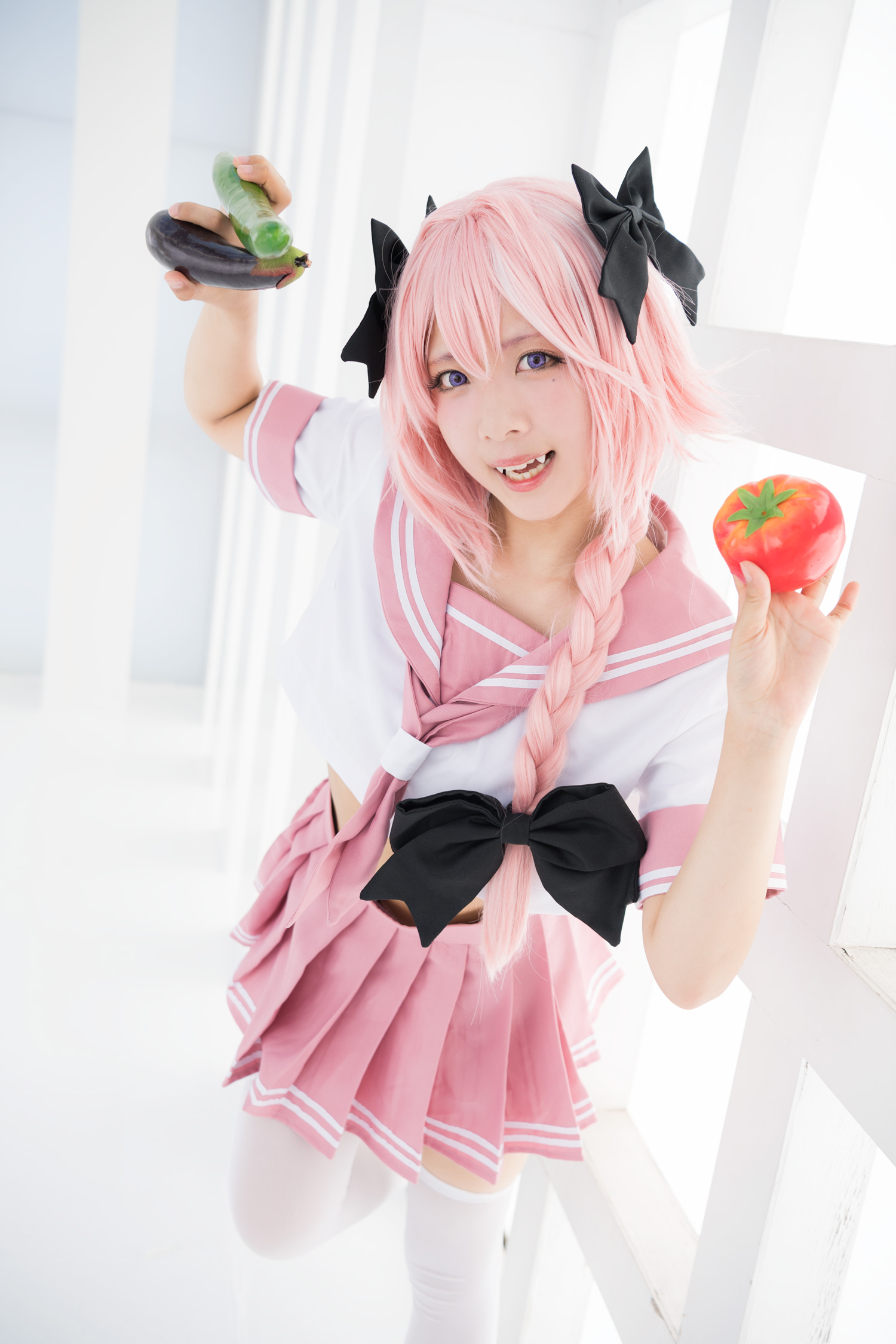 Astolfo Cosplay little Lori with fangs(32)