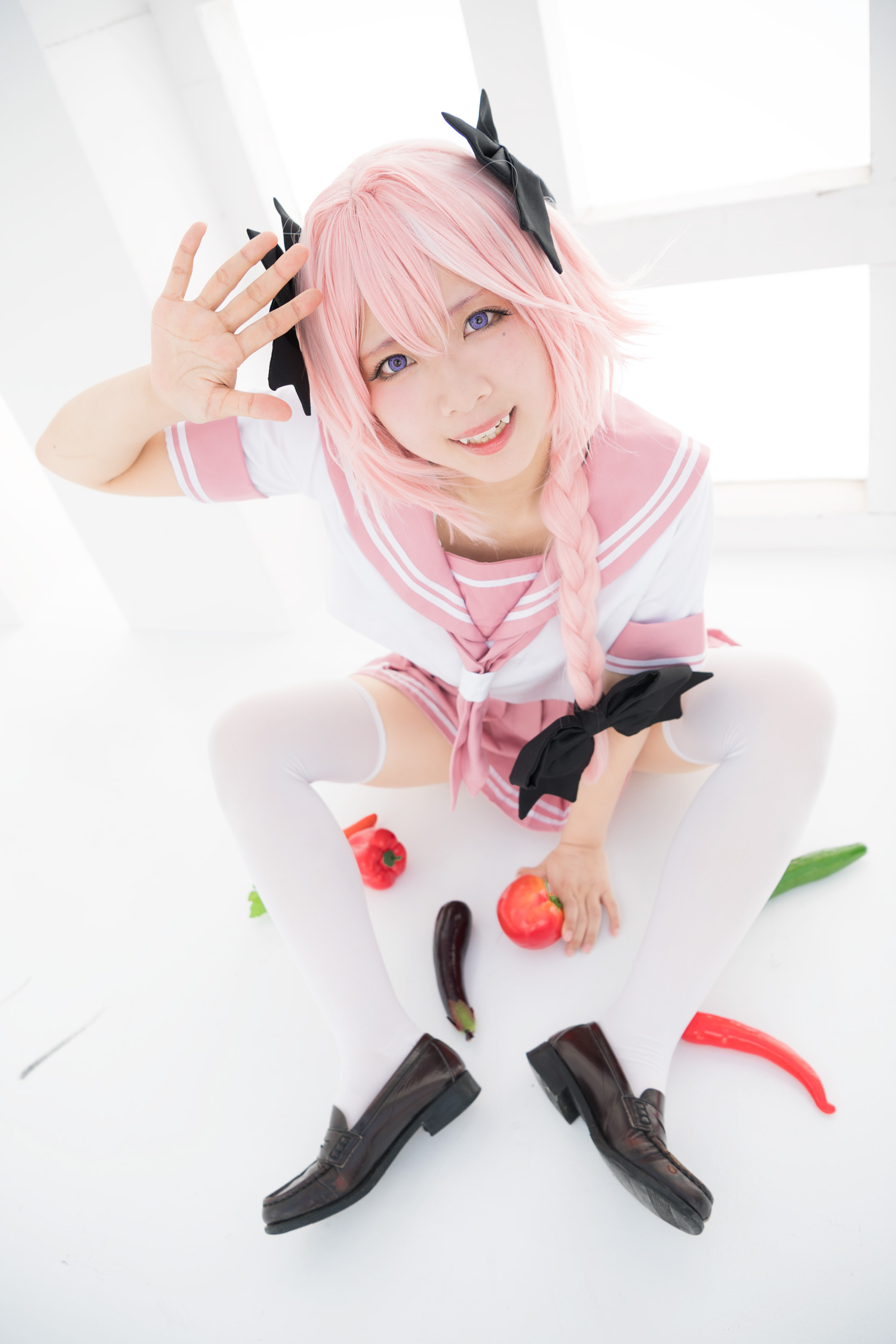 Astolfo Cosplay little Lori with fangs(45)