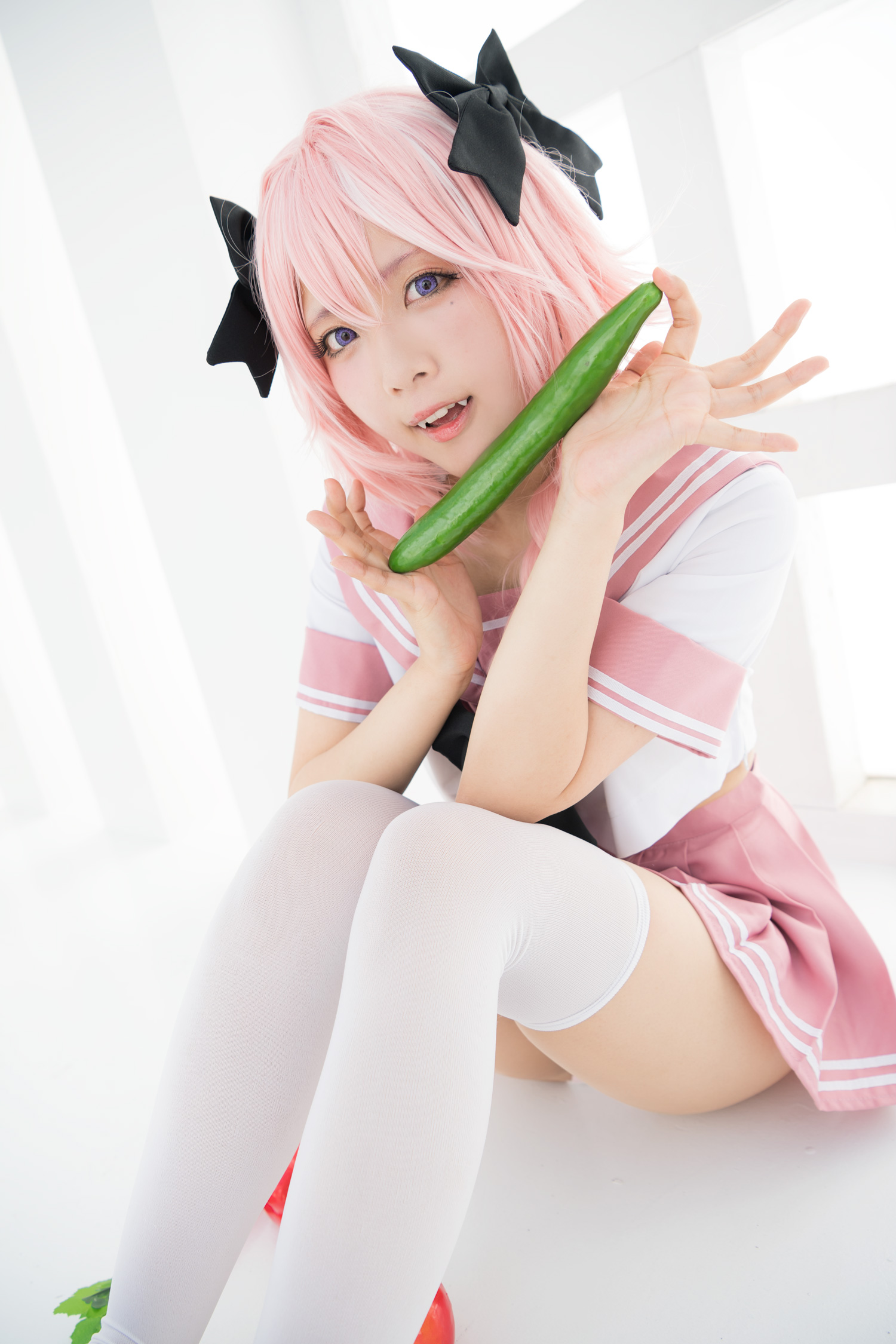 Astolfo Cosplay little Lori with fangs(43)