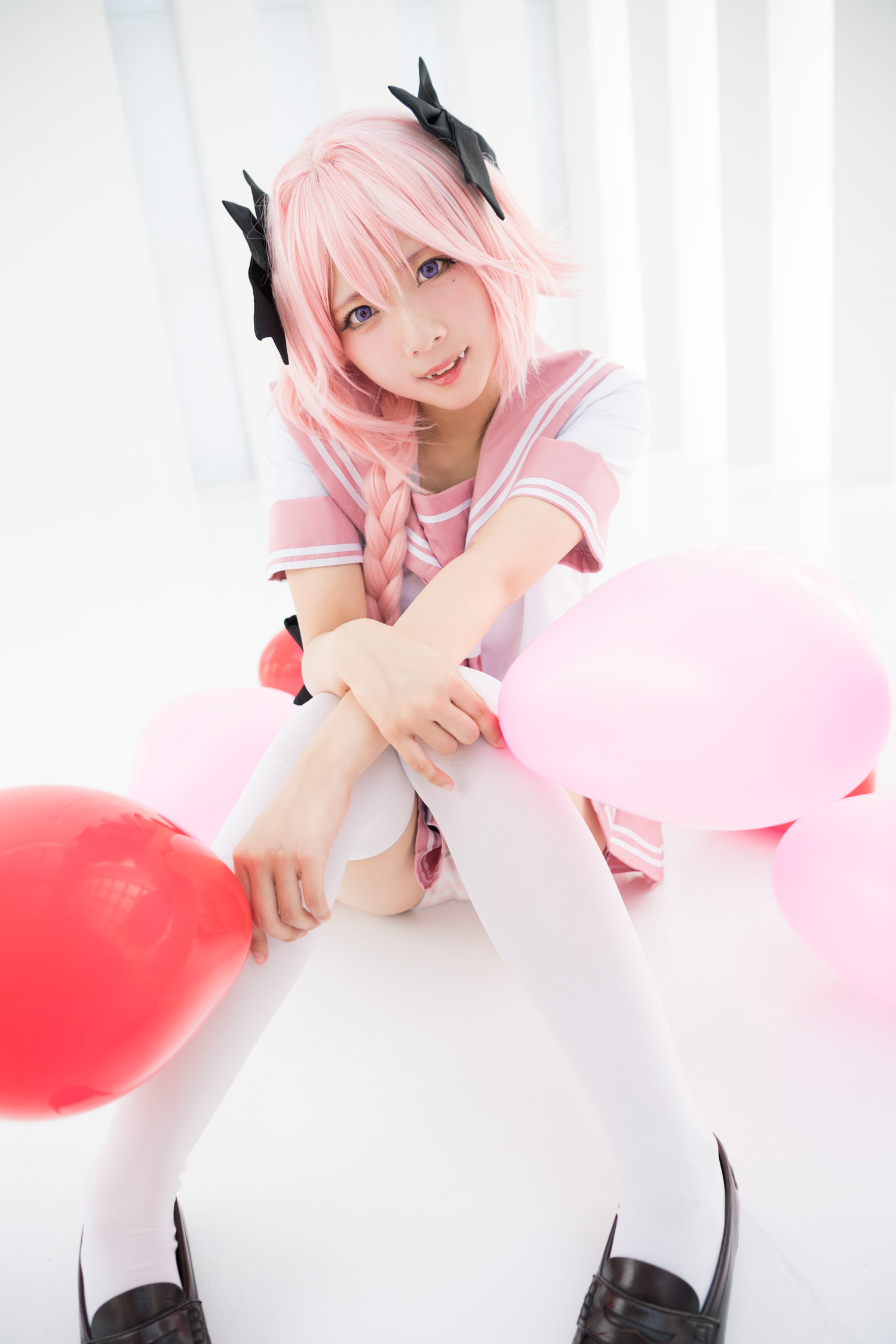 Astolfo Cosplay little Lori with fangs(52)