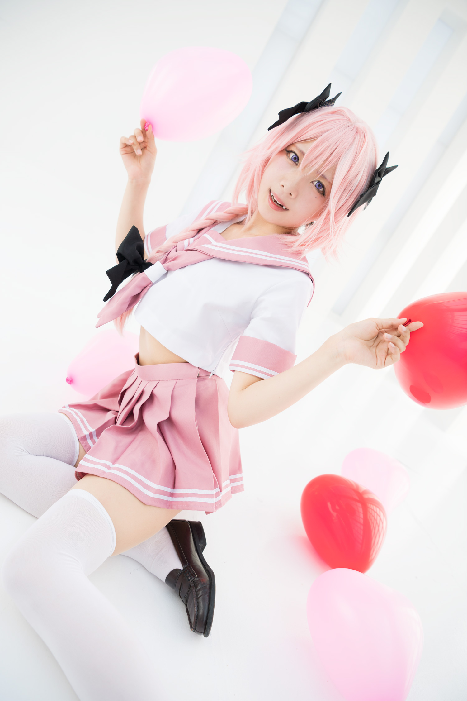 Astolfo Cosplay little Lori with fangs(51)