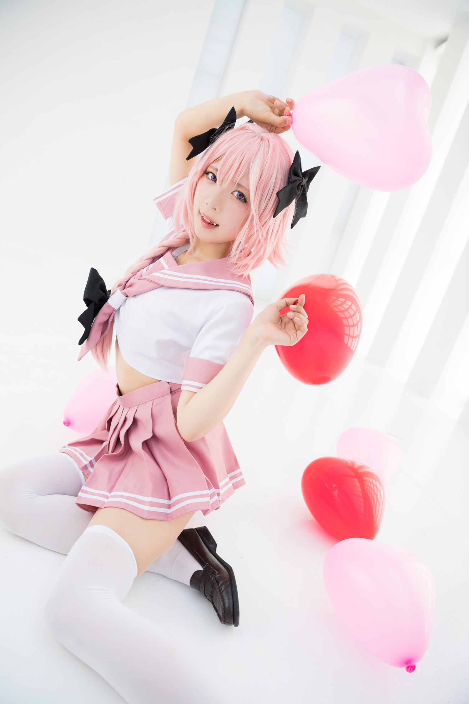 Astolfo Cosplay little Lori with fangs(50)