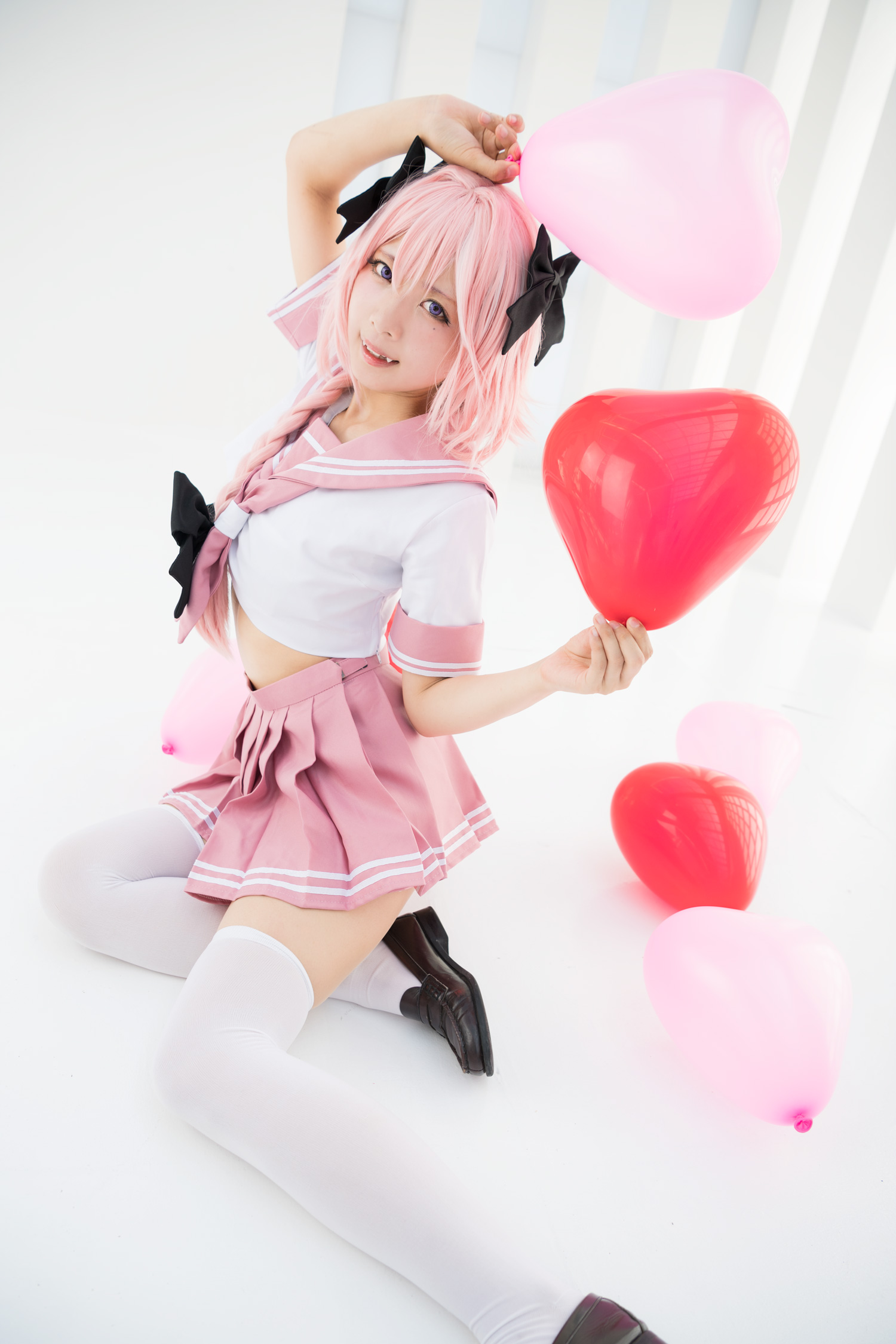 Astolfo Cosplay little Lori with fangs(49)