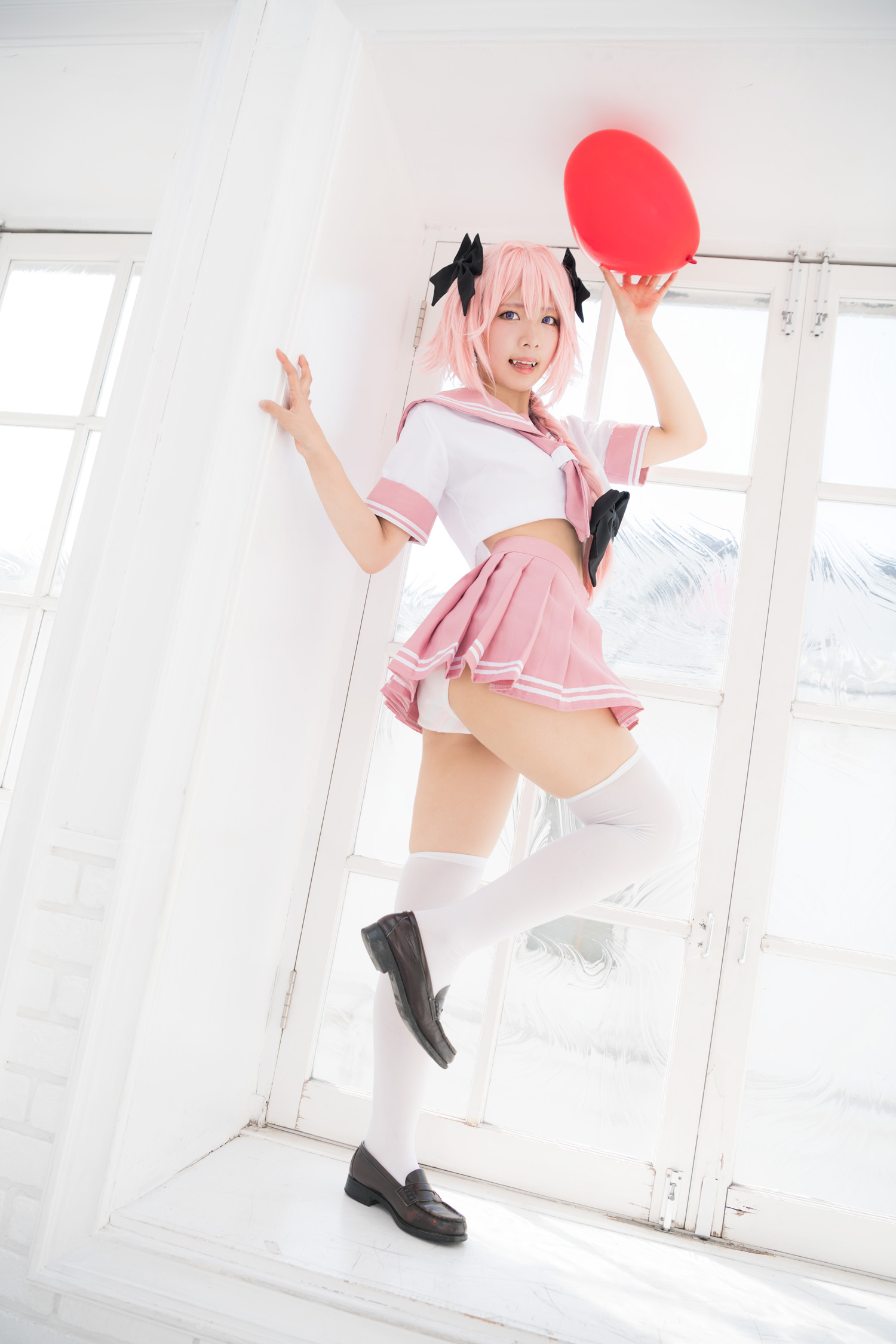 Astolfo Cosplay little Lori with fangs(58)