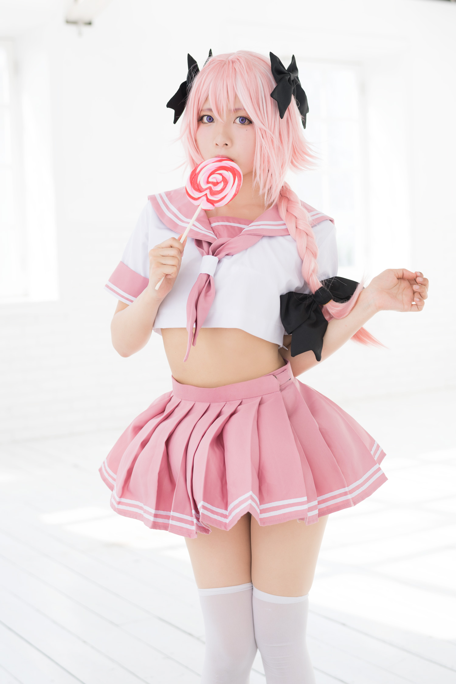 Astolfo Cosplay little Lori with fangs(57)