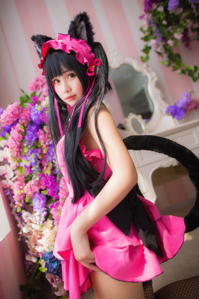 Tokisaki Kurumi Neko animation reality show  Pink frill(2)