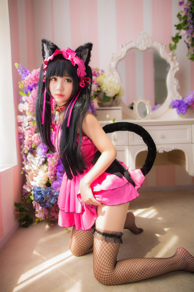 Tokisaki Kurumi Neko animation reality show  Pink frill(3)