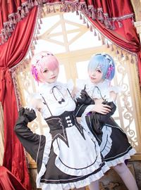 Charming maid ram and REM animation reality show work hard(26)