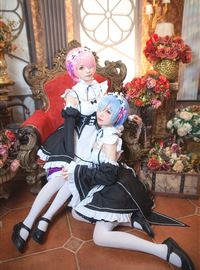 Charming maid ram and REM animation reality show work hard(37)