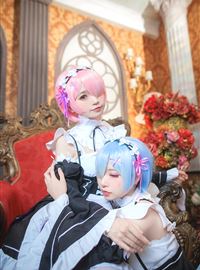 Charming maid ram and REM animation reality show work hard(38)