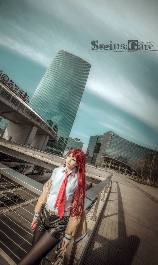 Makise kurisu Cosplay beautiful girl(8)