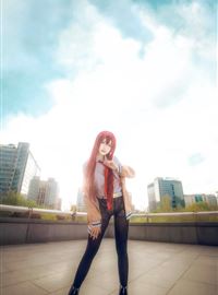 Makise kurisu Cosplay beautiful girl(15)